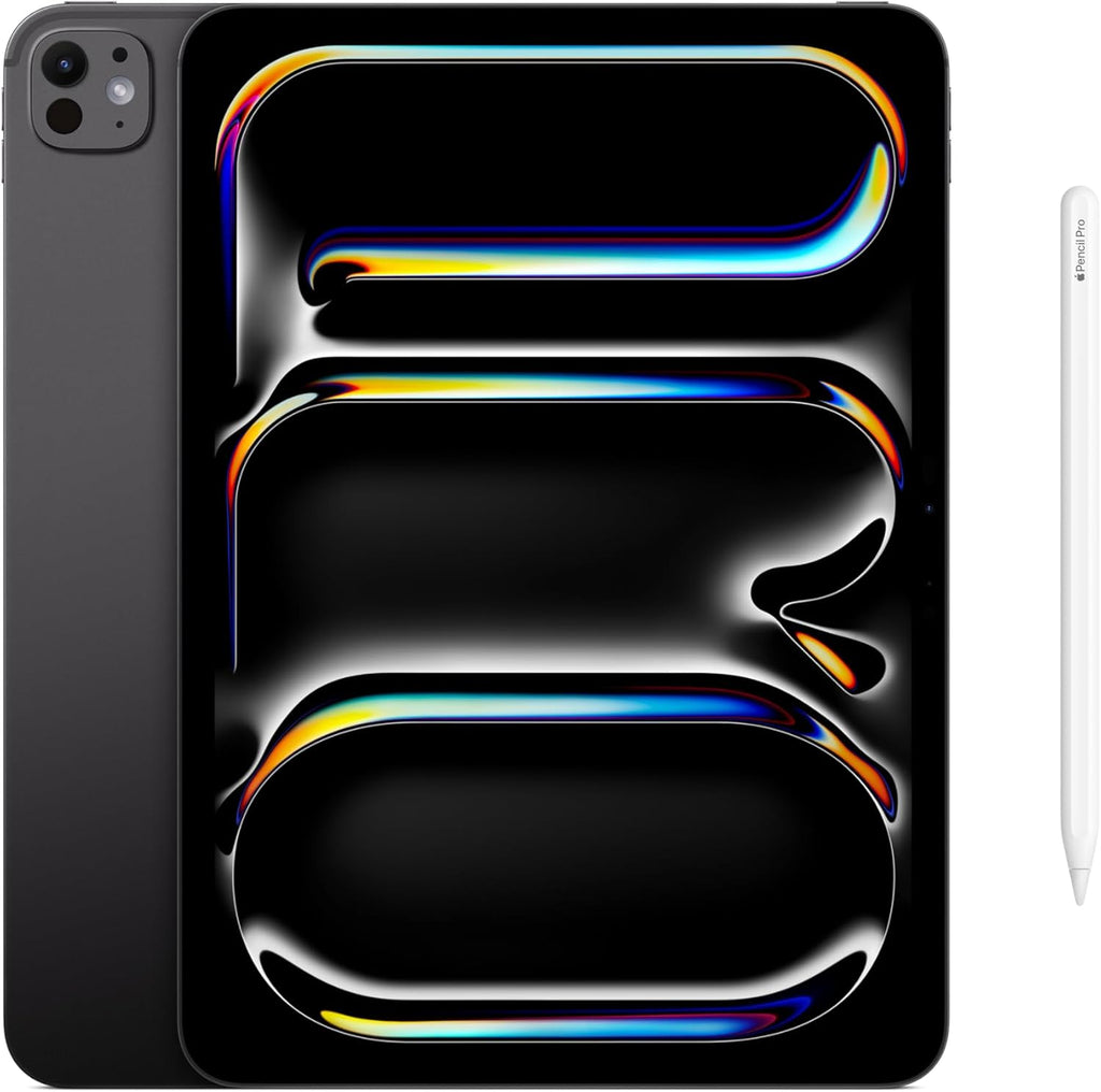 Apple iPad Pro 11-inch (M5): Ultra Retina XDR Display, 256GB, Landscape 12MP Front Camera/12MP Back Camera, LiDAR Scanner, Wi-Fi 7 with Apple N1, Face ID, All-Day Battery Life — Silver by