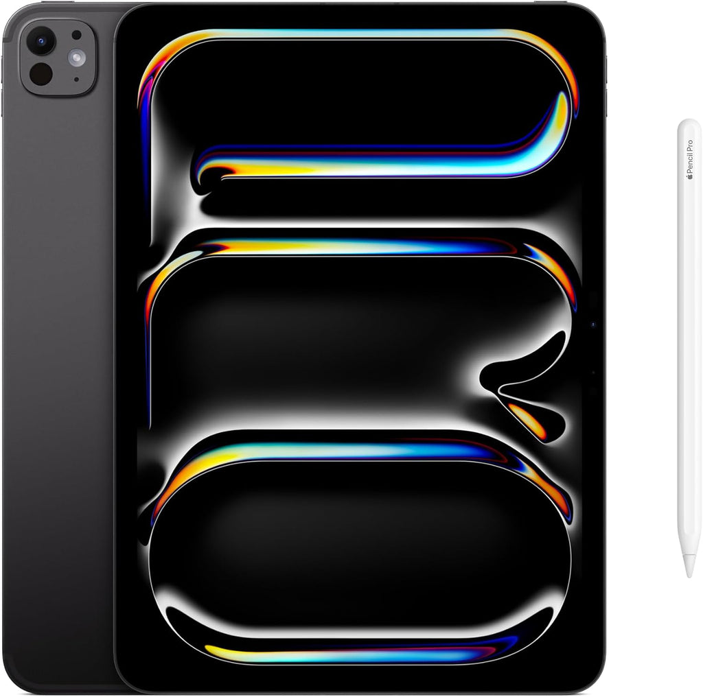 Apple iPad Pro 11-inch (M5): Ultra Retina XDR Display, 256GB, Landscape 12MP Front Camera/12MP Back Camera, LiDAR Scanner, Wi-Fi 7 with Apple N1, Face ID, All-Day Battery Life — Silver by