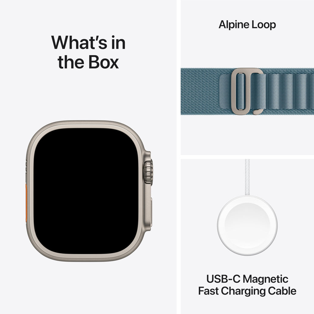 Apple Watch Ultra 3 [GPS + Cellular 49mm] Running & Multisport Smartwatch w/Rugged Titanium Case w/Black Titanium Milanese Loop - L. Satellite Communications, Advanced Health & Fitness Tracking
