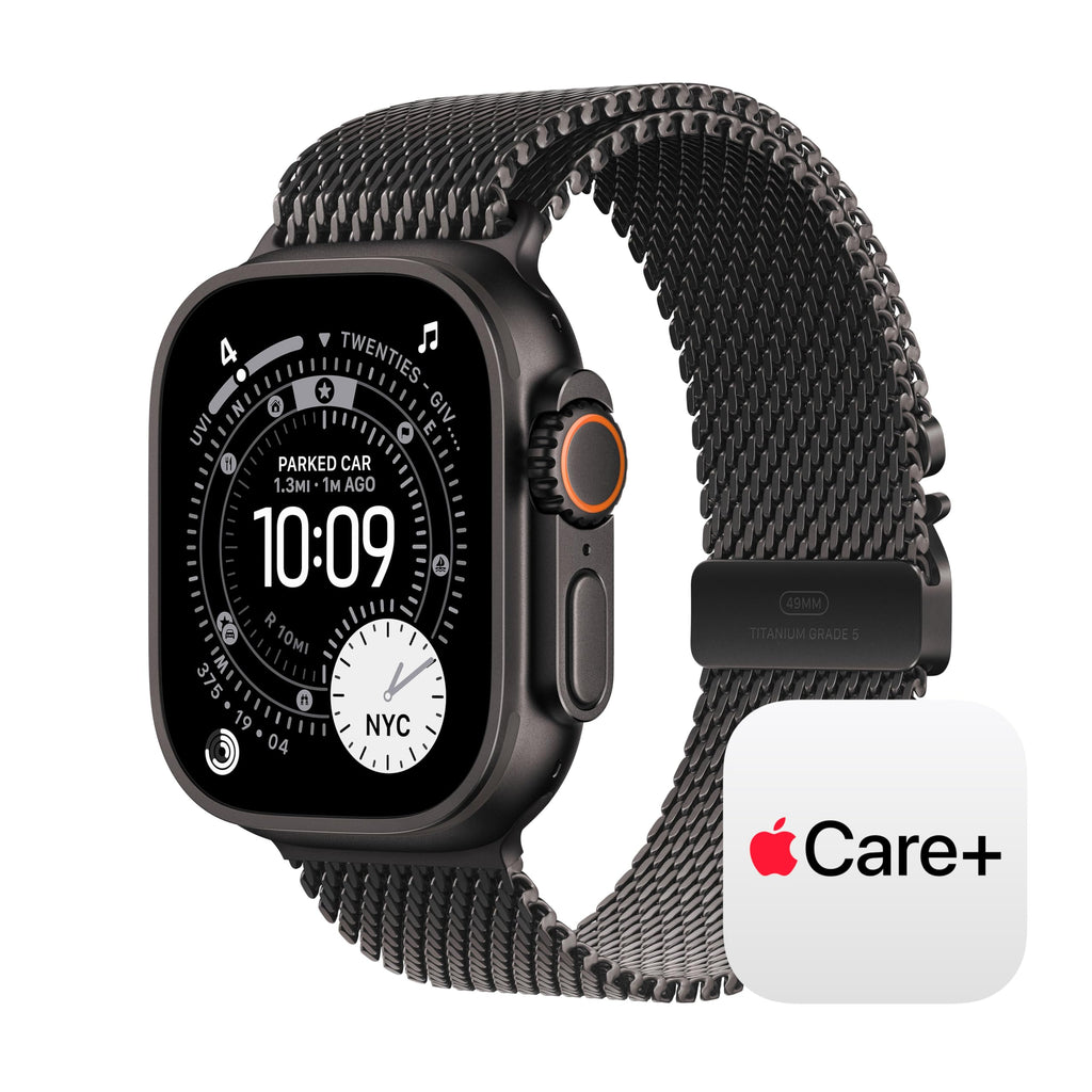 Apple Watch Ultra 3 [GPS + Cellular 49mm] Running & Multisport Smartwatch w/Rugged Titanium Case w/Black Titanium Milanese Loop - L. Satellite Communications, Advanced Health & Fitness Tracking