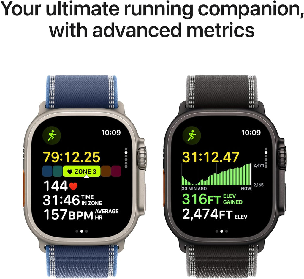 Apple Watch Ultra 3 [GPS + Cellular 49mm] Running & Multisport Smartwatch w/Rugged Titanium Case w/Black Titanium Milanese Loop - L. Satellite Communications, Advanced Health & Fitness Tracking