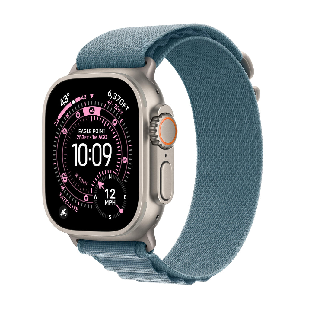 Apple Watch Ultra 3 [GPS + Cellular 49mm] Running & Multisport Smartwatch w/Rugged Titanium Case w/Black Titanium Milanese Loop - L. Satellite Communications, Advanced Health & Fitness Tracking