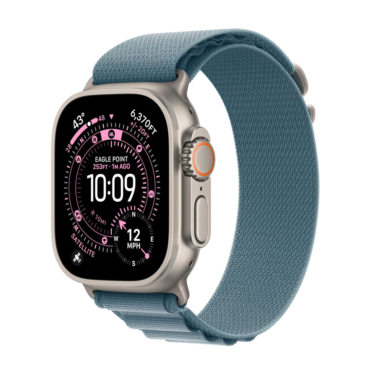 Apple Watch Ultra 3 [GPS + Cellular 49mm] Running & Multisport Smartwatch w/Rugged Titanium Case w/Black Titanium Milanese Loop - L. Satellite Communications, Advanced Health & Fitness Tracking