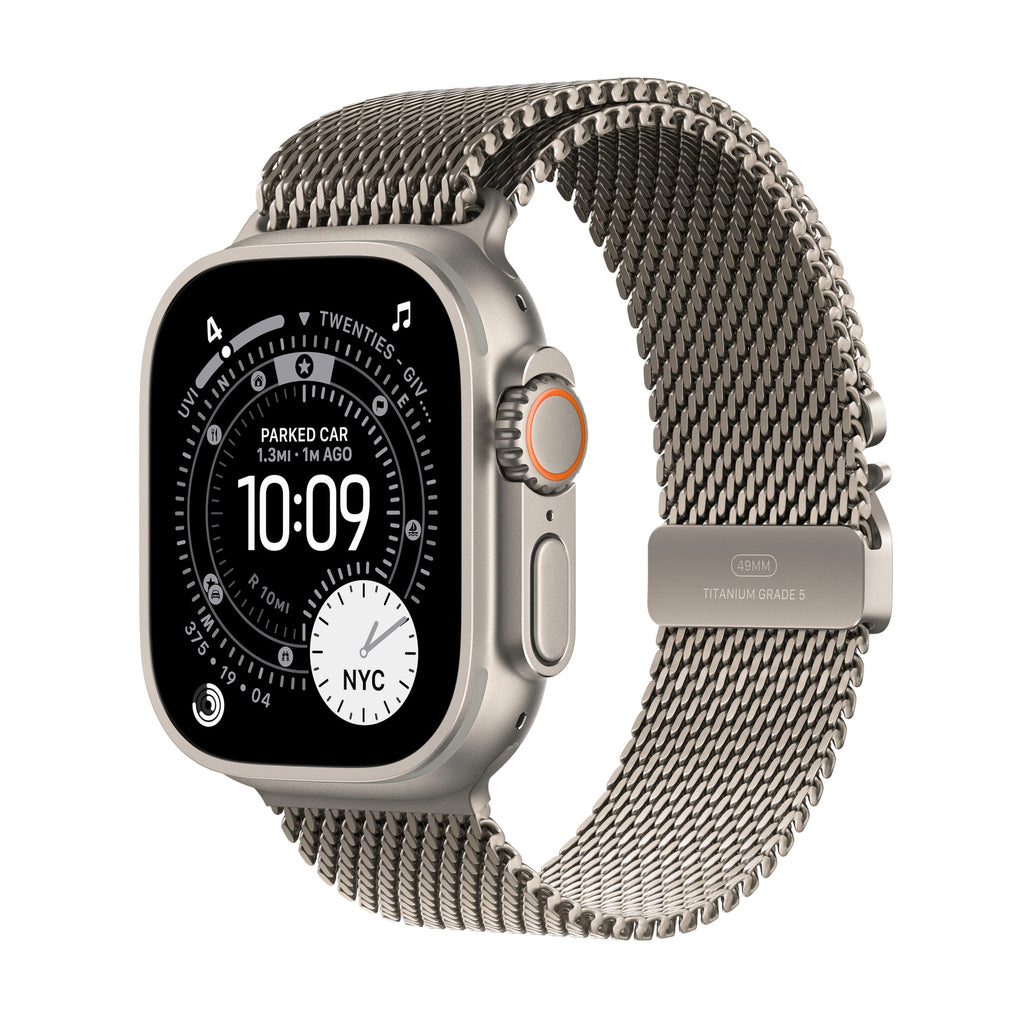 Apple Watch Ultra 3 [GPS + Cellular 49mm] Running & Multisport Smartwatch w/Rugged Titanium Case w/Black Titanium Milanese Loop - L. Satellite Communications, Advanced Health & Fitness Tracking